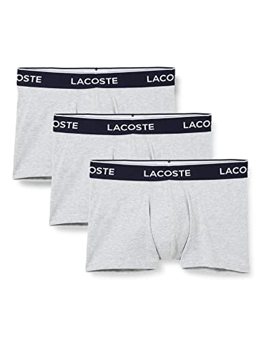 Lacoste Herren 5H3389 Boxer Shorts, Argent Chine, L (3er Pack) von Lacoste