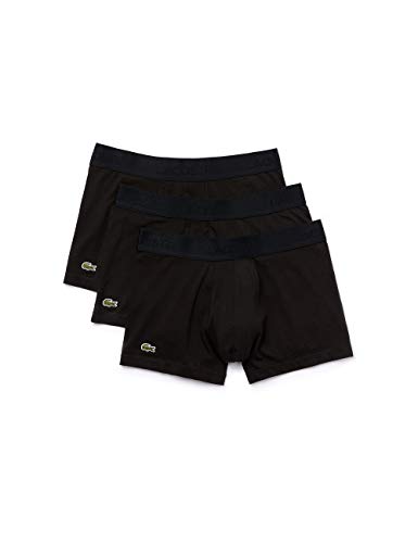Lacoste Herren 5H3407 Boxer Shorts, Noir, S (3er Pack) von Lacoste