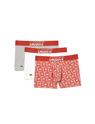 Lacoste Herren 5h5913 Underwear Trunk, Watermelon/Silver Chine-w, M von Lacoste