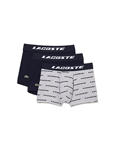 Lacoste Herren 5h5914 Underwear Trunk, Silver China/Navy Blue-NA, M von Lacoste