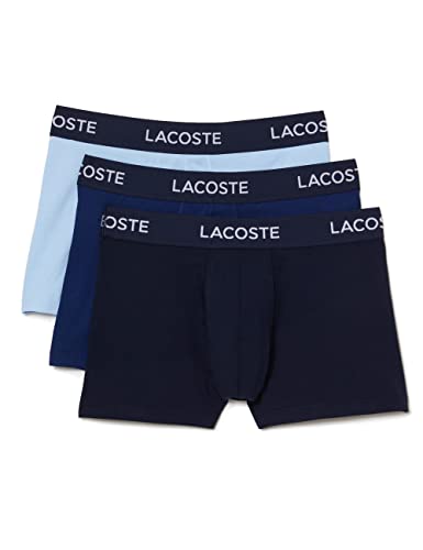 Lacoste Herren 5h7686 Unterwäsche, Marineblau/Methylen-Kalanisch, M (3er Pack) von Lacoste