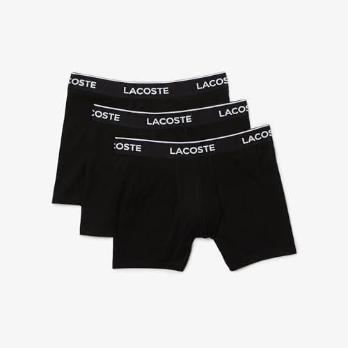Lacoste Herren 6h3420 Underwear Boxer Brief, Schwarz, S von Lacoste