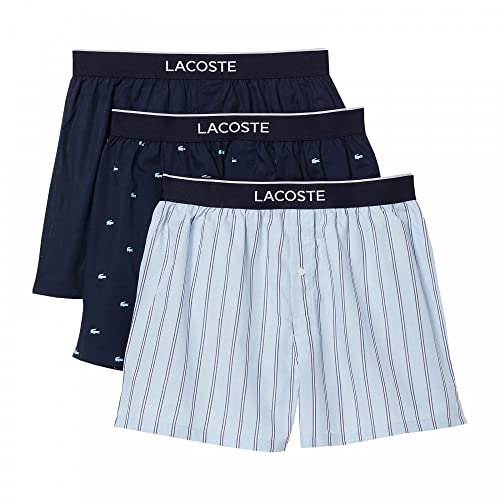 Lacoste Herren 7:3406 Underwear Boxershorts, Navy Blue/Overview-Navy B, S von Lacoste