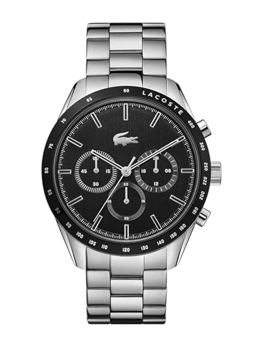 Lacoste Chronograph Quarz Uhr für Herren Kollektion Boston mit Silbernes Edelstahlarmband - 2011079 Lacoste Chronograph Quarz Uhr für Herren Kollektion Boston mit Silbernes Edelstahlarmband - 2011079 von Lacoste