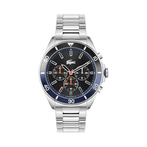 Lacoste Herren Armbanduhr Quarz Edelstahl Armband Silber 22 (Modell: 2011155) von Lacoste