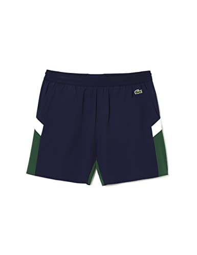 Lacoste-Herren BADEHOSE-MH5642-00, Navy Blau/Grün/Weiß, M von Lacoste