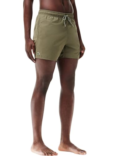 Lacoste - Herren Badehose, Khaki Grün/Grün, S von Lacoste