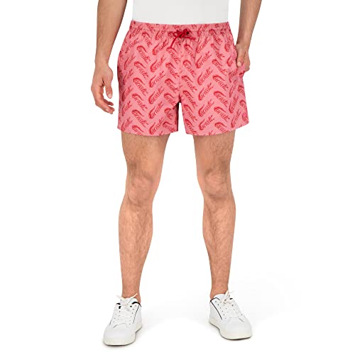 Lacoste Herren Badeshorts MH5635, Männer Beachshorts,Badehose,Schwimmhose,Regular Fit,Rot,M von Lacoste