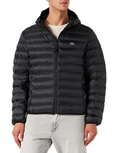 Lacoste Herren Bh0539 Daunenjacke mit Kapuze, Schwarz, 48 von Lacoste