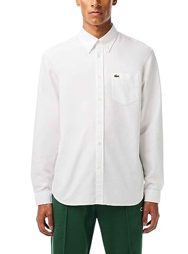 Lacoste-Herren OBERHEMD LANGARM-CH1911-00, Weiß, 40 (M) von Lacoste