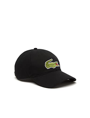Lacoste Herren Cap RK9871, Männer Schirmmütze,Visor Cap,Oben offen,Tennis,Golf,Regular Fit,Schwarz,TU (Einheitsgröße) von Lacoste