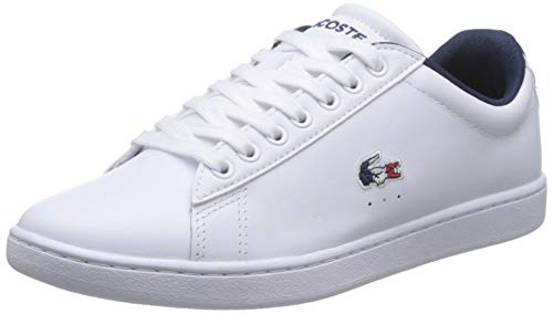 Lacoste Damen Carnaby EVO TRI 1 SFA Sneakers, Wht/NVY/Red, 35.5 EU von Lacoste