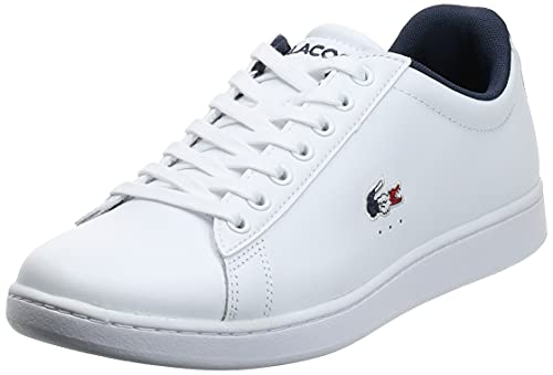 Lacoste Herren Carnaby EVO TRI1 SMA Sneakers, Wht/NVY/Red, 40.5 EU von Lacoste