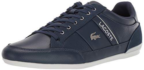 Lacoste Herren Chaymon Turnschuh, Marineblau/Off-White/Gold, 44 EU von Lacoste