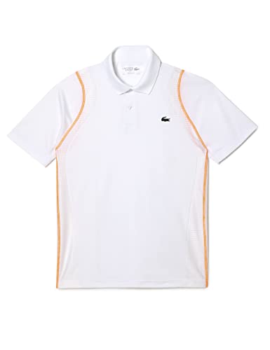 Lacoste Herren Dh5180 Poloshirts, Weiß/Weiß/Orange, L von Lacoste