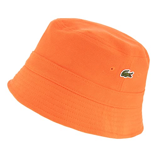 Lacoste Herren Fischerhut RK2056, Männer Sonnenhut,Bob,Bucket Hat,Anglerhut,Orange,S von Lacoste