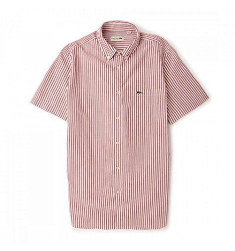 Lacoste Herren Freizeit-Hemd Rot rot von Lacoste