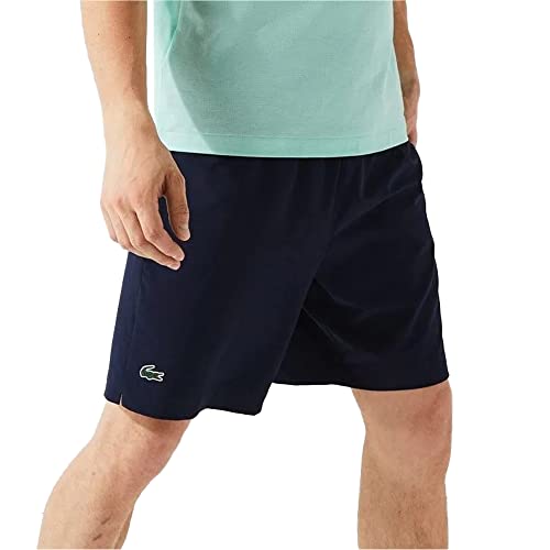 Lacoste Herren Kurze Trainingshose GH6961, Männer Sportshorts,Freizeithose,Regular Fit,Blau,7 (XXL) von Lacoste