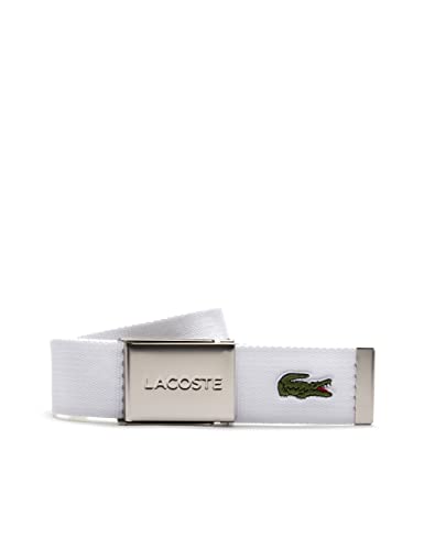 Lacoste Herren RC2012 Gürtel, Blanc, 100 cm von Lacoste