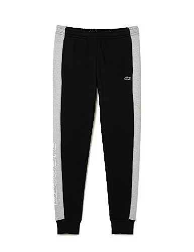 Lacoste-Herren JOGGINGHOSE-XH1428-00, Schwarz/Heidekraut Grau, XL von Lacoste