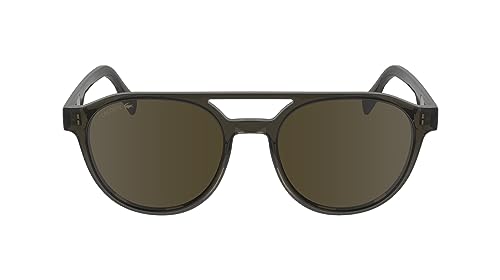 Lacoste Herren L6008s Sonnenbrille, Transparent Grau, Einheitsgröße von Lacoste