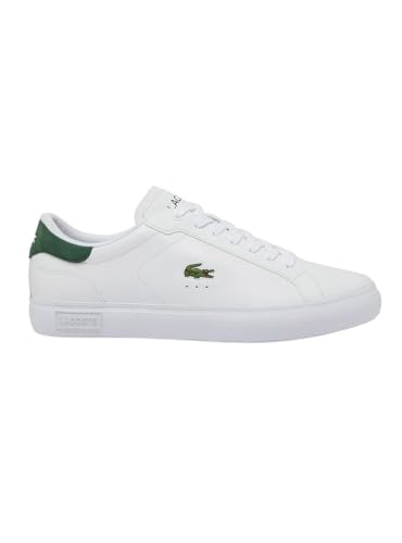 Lacoste Herren Low Sneaker POWERCOURT Weiß Glattleder, Farbauswahl:weiß, 9999-englisch-eu-mapping:42 von Lacoste