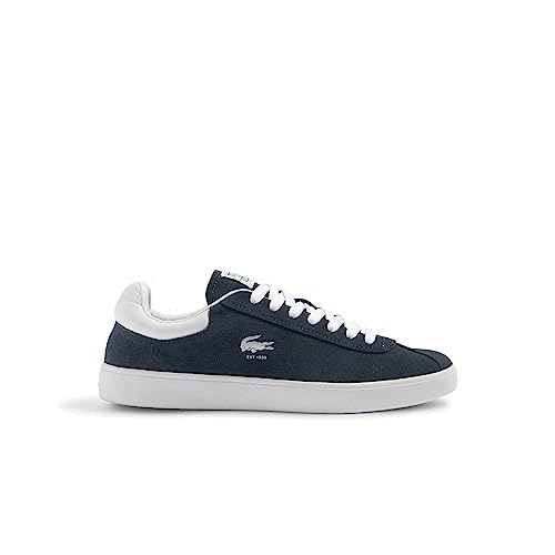 Lacoste Herren Low-Top Sneaker BASESHOT 223 1 SMA, Männer Halbschuhe,Laufschuhe,schnürschuhe,schnürer,Marineblau/Weiss (092),41 EU / 7.5 UK von Lacoste