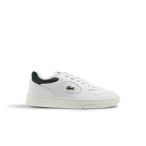 Lacoste Herren Low-Top Sneaker LINESET 223 1 SMA, Männer Halbschuhe,Strassenschuhe,Sportschuhe,Freizeitschuhe,Weiss/DUNKELGRÜN (1R5),40.5 EU / 7 UK von Lacoste