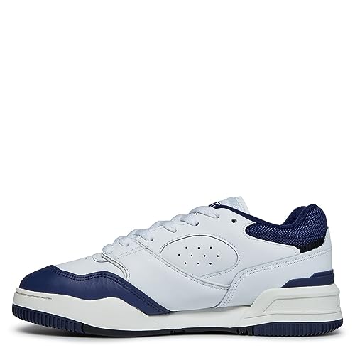 Lacoste Herren Low-Top Sneaker LINESHOT 223 2 SMA, Männer Halbschuhe,Laufschuhe,schnürschuhe,schnürer,Weiss/Marineblau (042),41 EU / 7.5 UK von Lacoste