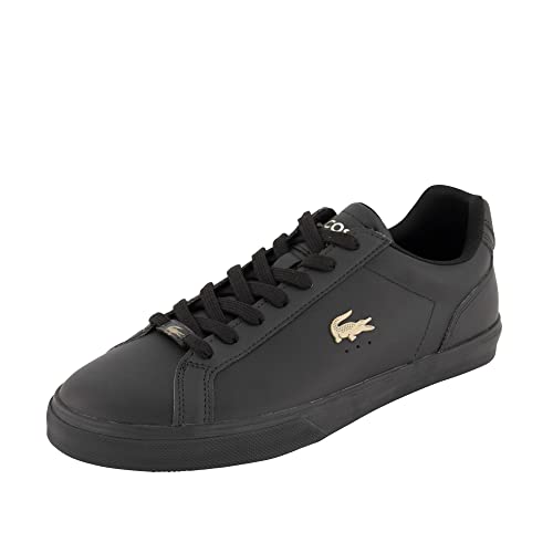 Lacoste Herren Low-Top Sneaker T-Clip 0120 2 SMA, Männer Halbschuhe,schnürschuhe,schnürer,Business,Freizeit,BLK/BLK (02H),44 EU / 9.5 UK von Lacoste