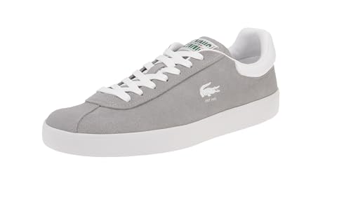 Lacoste Herren Low-Top Sneaker T-Clip 0120 2 SMA, Männer Halbschuhe,schnürschuhe,schnürer,Business,Freizeit,Gry/WHT (25Y),46 EU / 11 UK von Lacoste