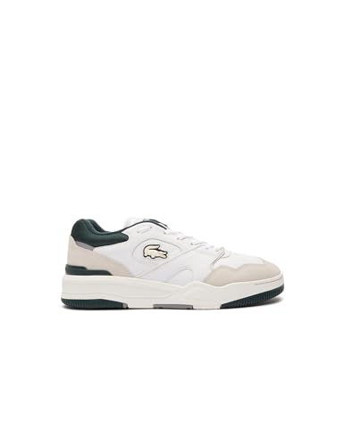 Lacoste Herren Low-Top Sneaker T-Clip 0120 2 SMA, Männer Halbschuhe,schnürschuhe,schnürer,Business,Freizeit,WHT/DK GRN (1R5),44.5 EU / 10 UK von Lacoste