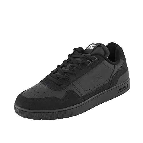 Lacoste Herren Low-Top Sneaker T-Clip 123 1 SMA, Männer Halbschuhe,Laufschuhe,schnürschuhe,schnürer,Plateausohle,SCHWARZ (02H),44.5 EU / 10 UK von Lacoste