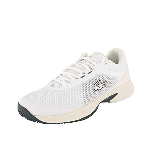 Lacoste Herren Low-Top Sneaker TECH Point 123 1 SMA, Männer Halbschuhe,Sportschuhe,Freizeitschuhe,Weiss/DUNKELGRÜN (1R5),45 EU / 10.5 UK von Lacoste