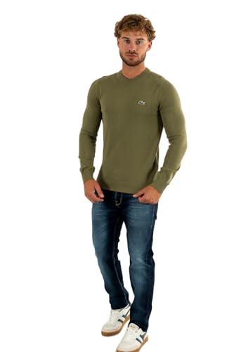 Lacoste Herren Men's Sweater Pullover, Khaki, 3XL von Lacoste