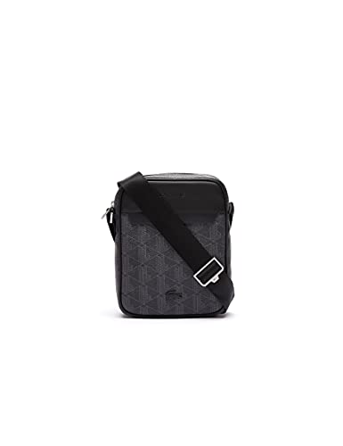 Lacoste Herren NH3653LX Crossover-Tasche, Allover Monogram Noir Gri von Lacoste