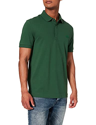 Lacoste Herren Polo-Shirt Kurzarm PH5522, Männer Polo-Hemd,verdeckte Knopfleiste,Regular Fit,Grün,4 von Lacoste