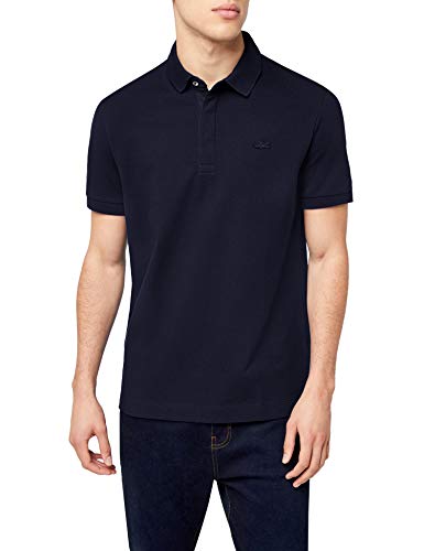 Lacoste Herren Polo-Shirt Kurzarm PH5522, Männer Polo-Hemd,verdeckte Knopfleiste,Regular Fit,Blau,5 von Lacoste