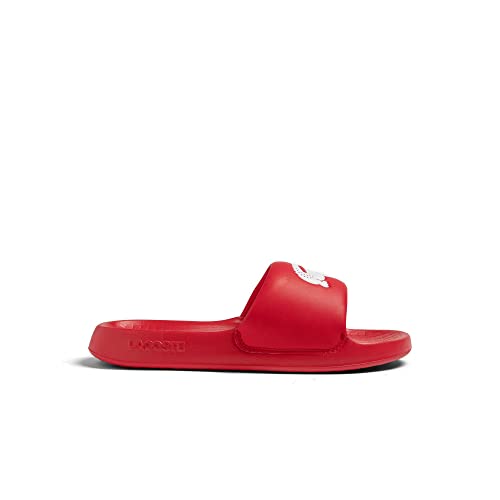 Lacoste Herren Pantoletten Serve Slide 1.0 123 1 CMA, Männer Slipper,Mules,Gartenschuhe,Sommerschuhe,sommerclogs,Slides,ROT/Weiss (17K),47 EU / 12 UK von Lacoste