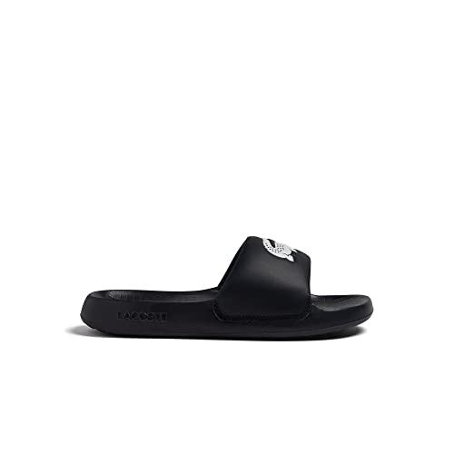 Lacoste Herren Pantoletten Serve Slide 1.0 123 1 CMA, Männer Slipper,Slides,Slip-ons,Backless Slipper,Mules,SCHWARZ/Weiss (312),40.5 EU / 7 UK von Lacoste