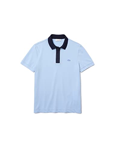 Lacoste Herren Mutter Perlenknöpfe Stretch Polo - Overview/Marine Blau - M von Lacoste