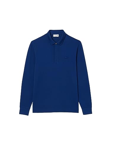 Lacoste - Herren Polo Langarm, Navy Blau, XXL von Lacoste