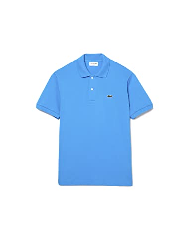 Lacoste Herren Polo-Shirt Kurzarm L1212, Männer Polo-Hemd,2 Knopf,Regular Fit,Blau,7 von Lacoste