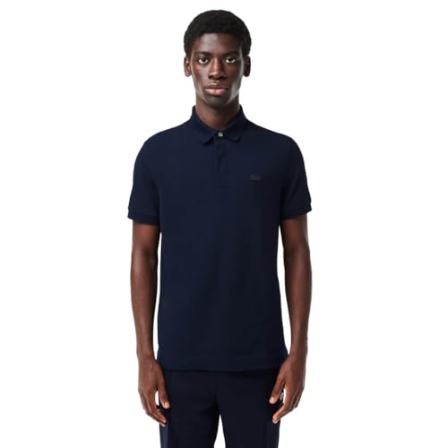 Lacoste Herren Polo-Shirt Kurzarm PH5522, Männer Polo-Hemd,verdeckte Knopfleiste,Regular Fit,Blau,3 von Lacoste