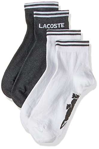 Lacoste Sport Herren RA2104 Socks, Bitume Chine/Blanc, 36-40 von Lacoste