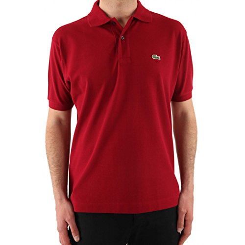 Lacoste Herren Poloshirt L1212, Rot (Bordeaux), L von Lacoste