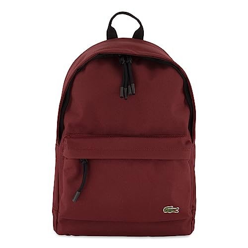 Lacoste Herren Rucksack BACKPACK, Rucksack,Daypack,Notebook,Fach,Business,Arbeit,Schule,Freizeit,DUNKELROT (M36),Einheitsgröße (One Size) von Lacoste