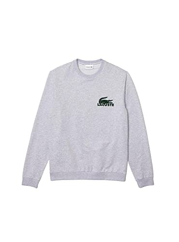 Lacoste Herren SH7477 Unterwäsche-Sweatshirt, Silver Chine/Green, XXL von Lacoste
