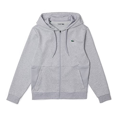 Lacoste Sport Herren SH9676 Sweatshirt, Argent Chine/Elephant, L von Lacoste