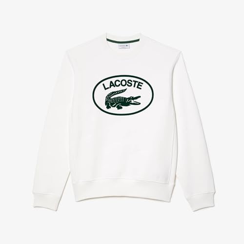 Lacoste Herren Sh0254 Sweatshirts, Mehl/Grün, XXXXL von Lacoste